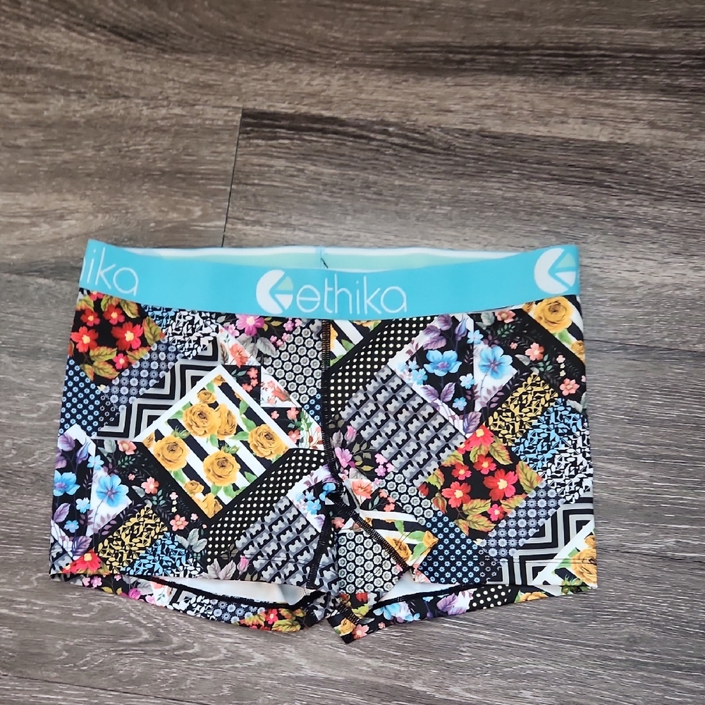 Ethika Colorful Floral Patchwork Boxer
